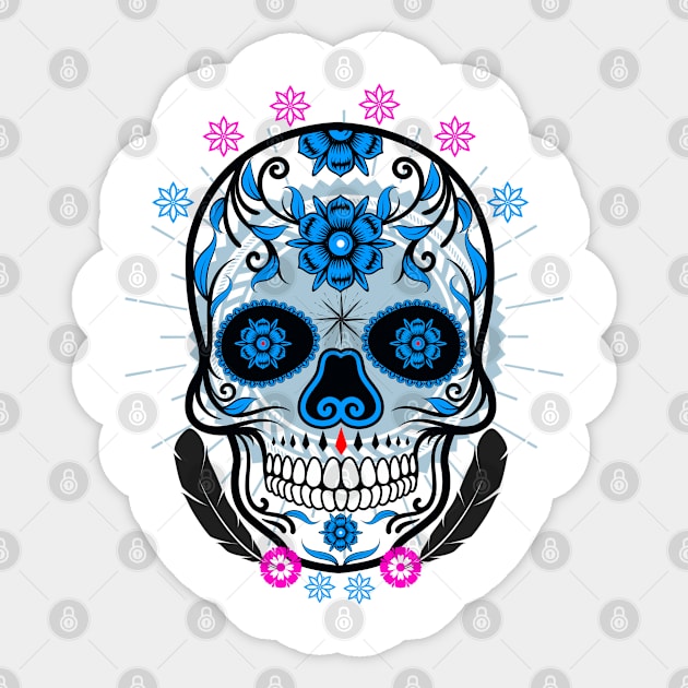 Skull Graphic Sticker by Sunil Belidon